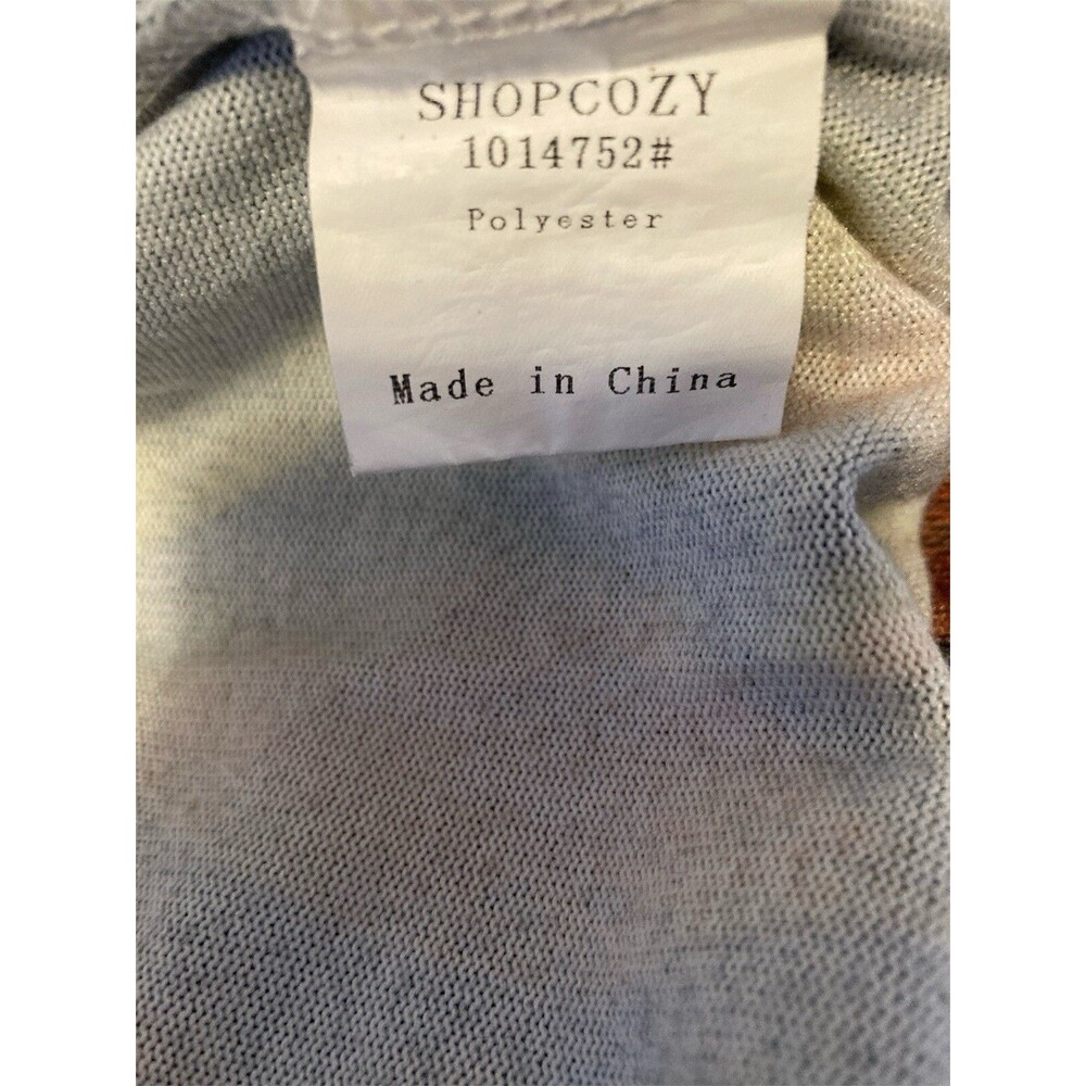 Colorful And Comfortable C.O.Z.Y. Shirt Size Medium V Neck Women Stretch Bright - Picture 4 of 12